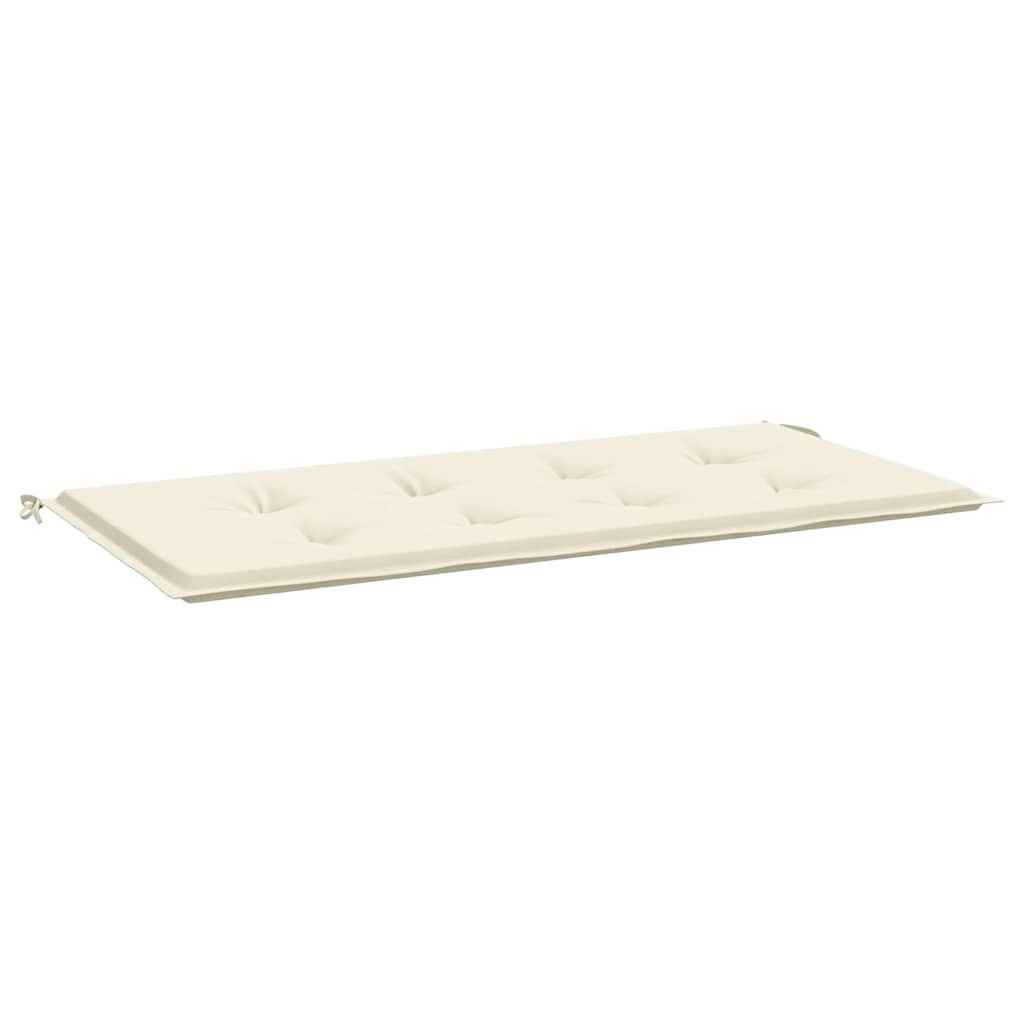 VidaXL Garden bench cushion 100x50x4 cm Oxford fabric crème colored