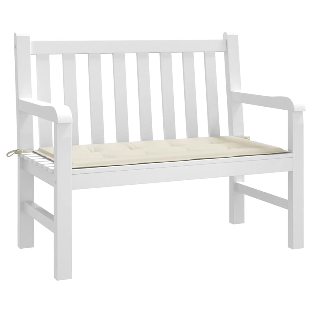 VidaXL Garden bench cushion 100x50x4 cm Oxford fabric crème colored