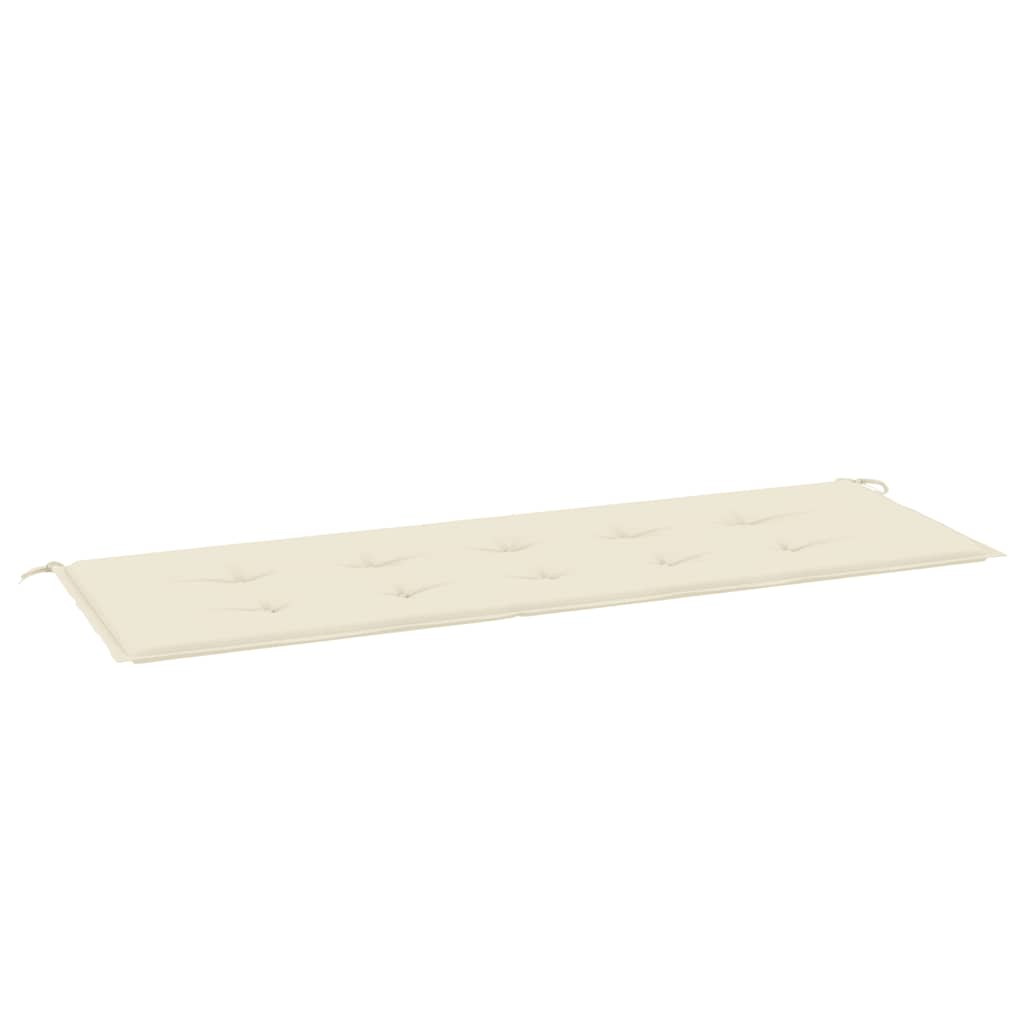 Vidaxl Garden bench cushion 150x50x4 cm Oxford fabric crème -colored
