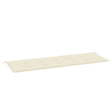 Vidaxl Garden bench cushion 150x50x4 cm Oxford fabric crème -colored