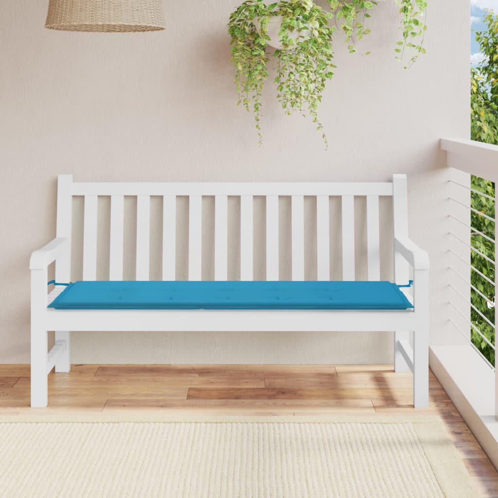 Vidaxl Garden Bench Poduszka 150x50x3 Cm Oxford Tkanina niebieska