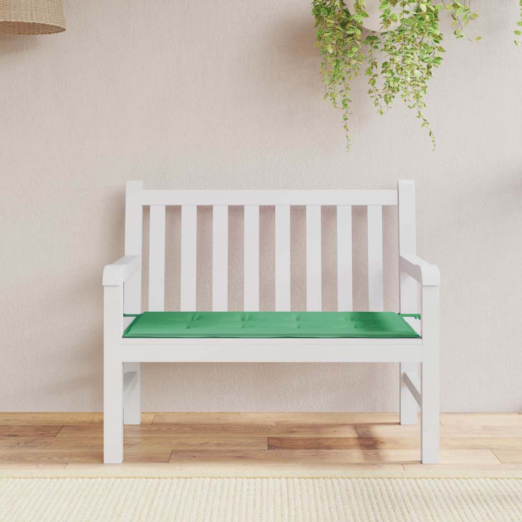 Vidaxl Garden bench cushion 120x50x4 cm Oxford fabric green