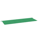 Vidaxl Garden Bench polštář 150x50x3 cm Oxfordská textilie zelená