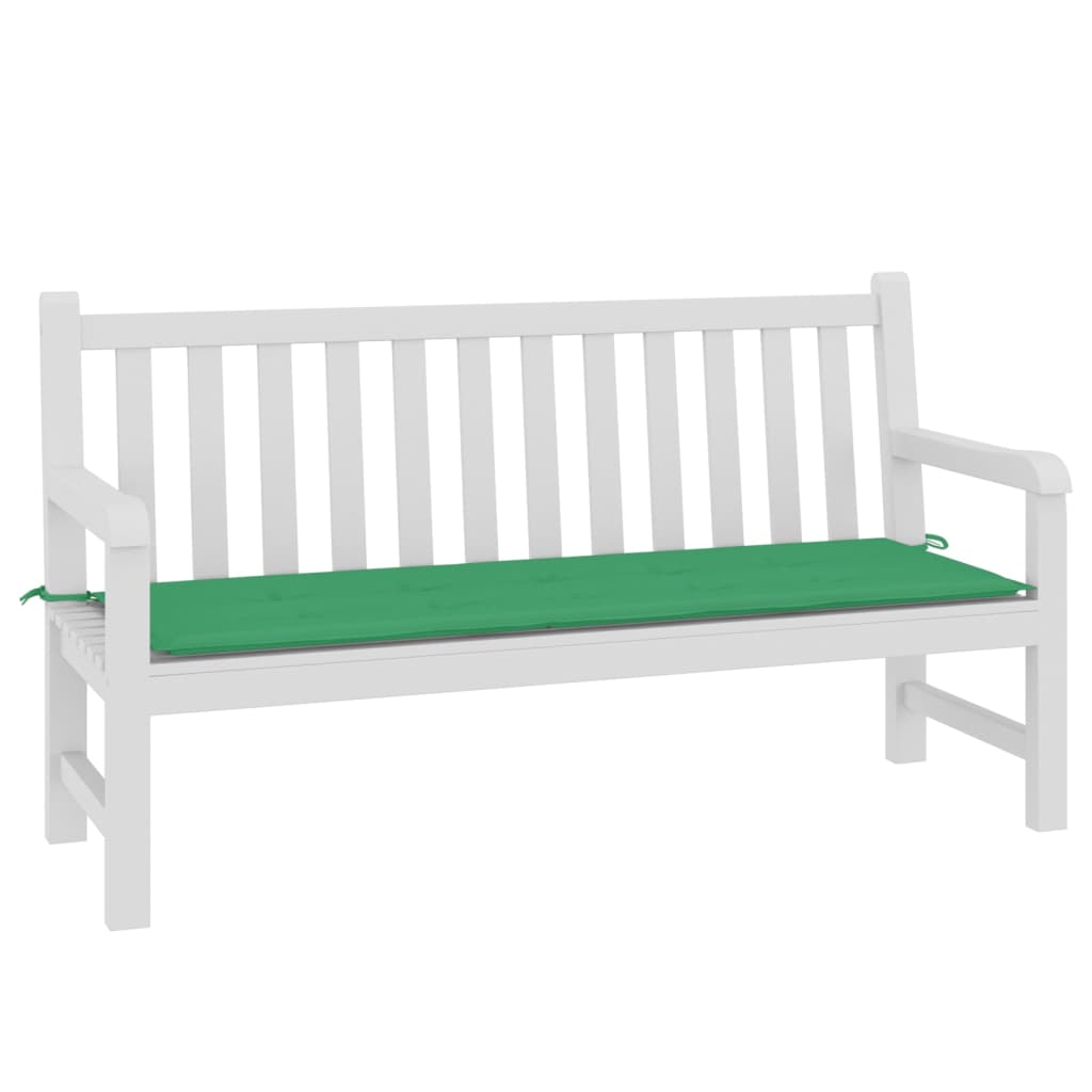 Vidaxl Garden Bench polštář 150x50x3 cm Oxfordská textilie zelená