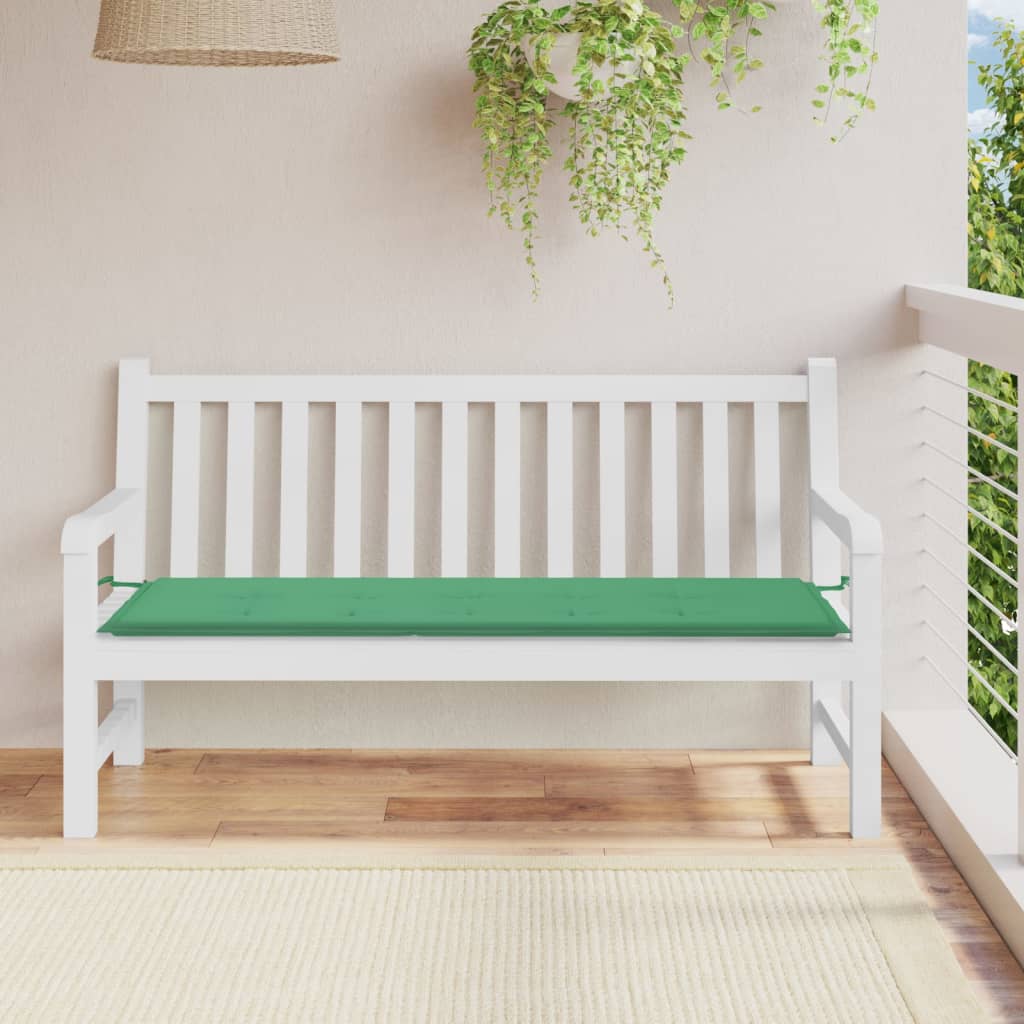 Vidaxl Garden Bench polštář 150x50x3 cm Oxfordská textilie zelená