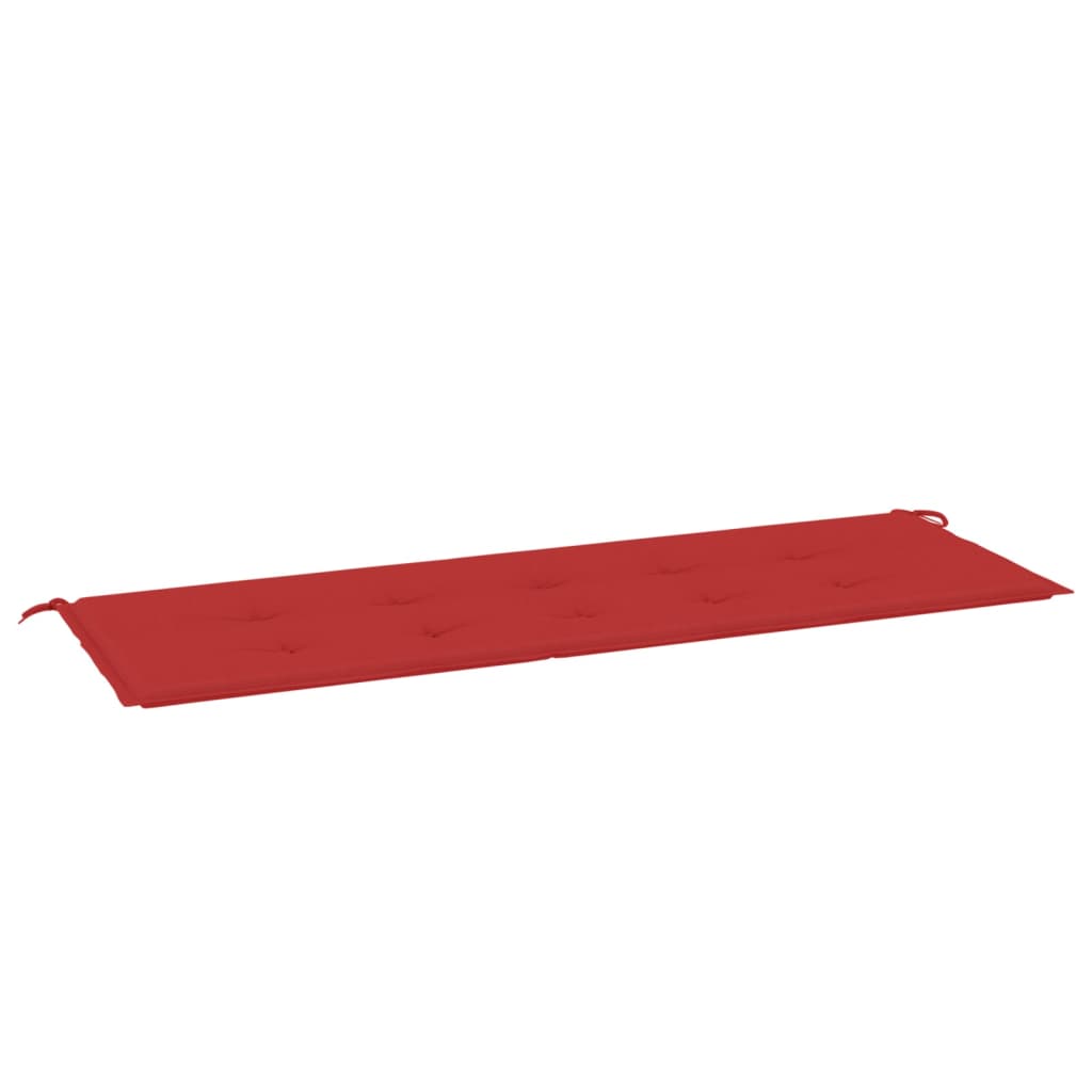 Vidaxl Garden Bench Cushion 150x50x3 cm Oxford stoff rød