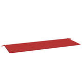Vidaxl Garden Bench Cushion 150x50x3 cm Oxford stoff rød