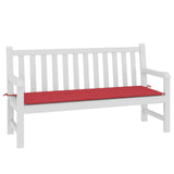 Vidaxl Garden Bench Cushion 150x50x3 cm Oxford stoff rød