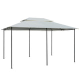 Vidaxl Gartenpavillon mit Vorhängen 4x3 m Weiß