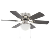 Stropní ventilátor Vidaxl s lampou 82 cm tmavě hnědá