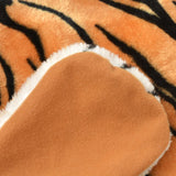 Vidaxl tiger flooring plush 144 cm brown