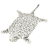 Vidaxl leopard flooring plush 139 cm white
