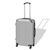VidaXL hard rolling case set silver 4-dlg