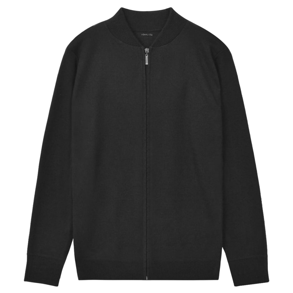 Vidaxl herres vest sort m