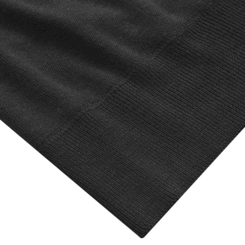 Vidaxl herres vest sort m