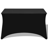 Vidaxl Table Couper Stretch Black 183x76x74 cm 2 PCS
