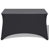 Vidaxl tabela raztezanje antracita 120x60,5x74 cm 2 sts