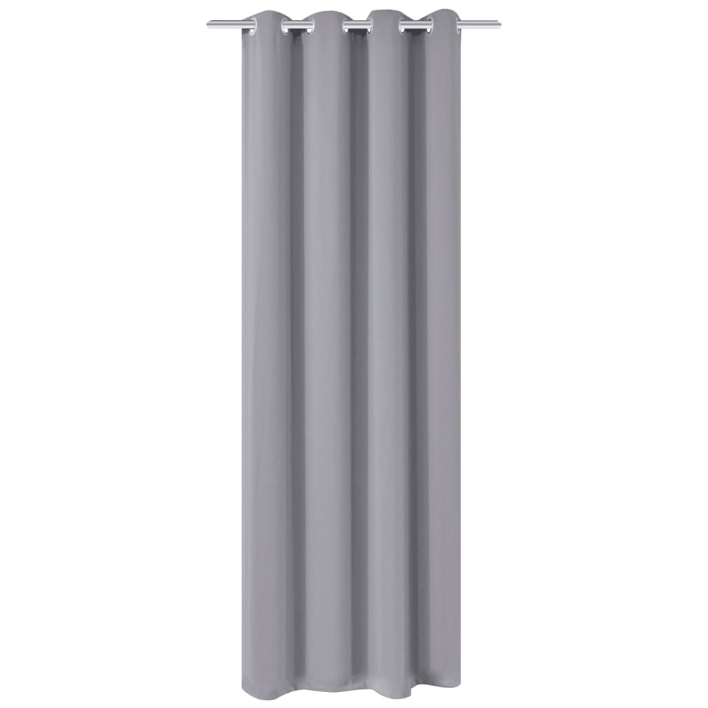 Vidaxl gardin med metalringe Blackout 270x245 Gray