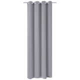Vidaxl gardin med metalringe Blackout 270x245 Gray