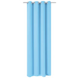 Vidaxl curtain with metal rings blackout 270x245 turquoise