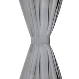 Cortinas de micro-satina vidaxl com loops 140x175 cm cinza 2 pcs