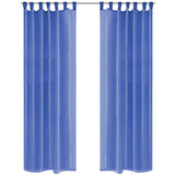 Vidaxl zavese Voile 140x175 cm kraljevsko modro