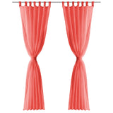 Vidaxl curtains Voile 140x225 cm red 2 pcs
