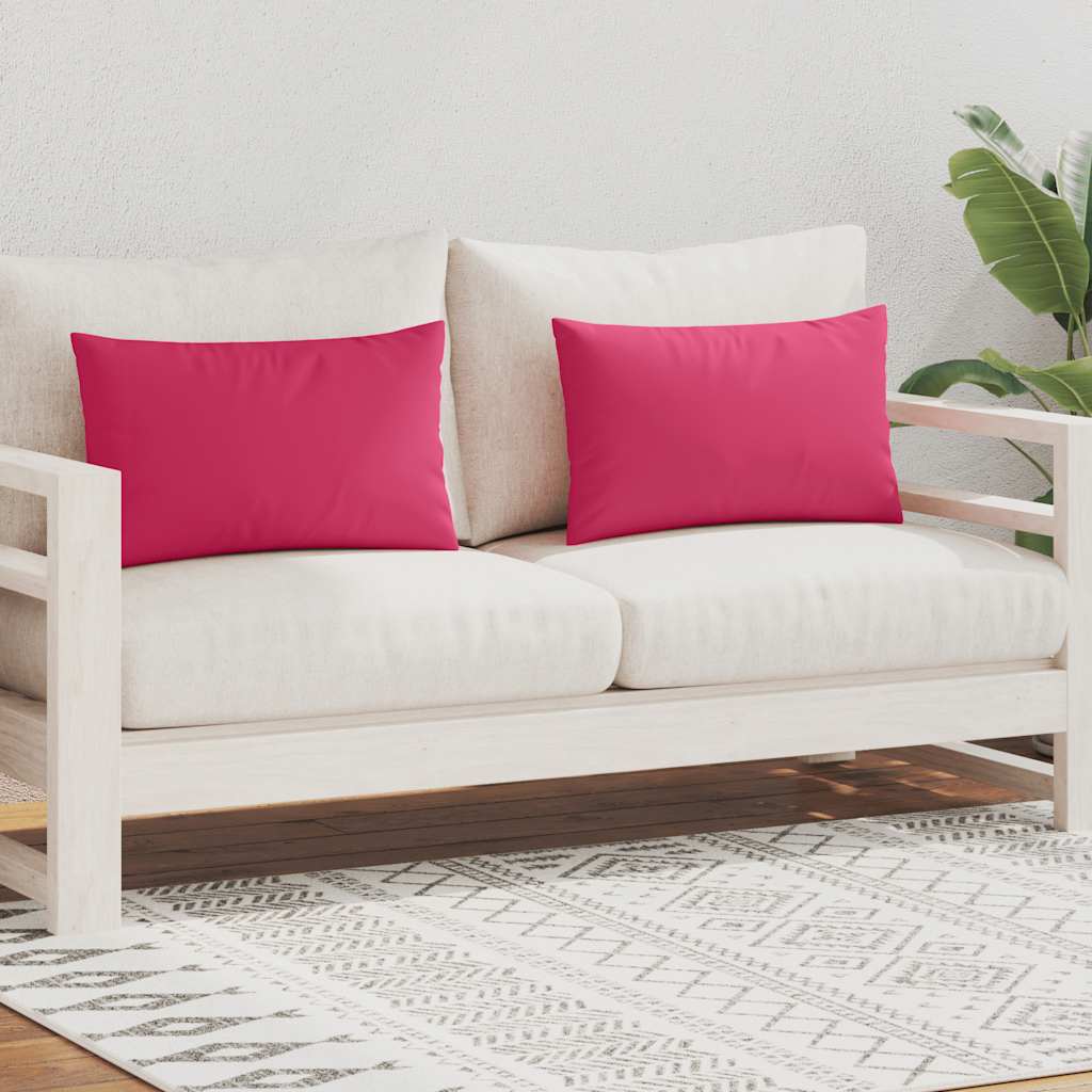 BIDAXL utomhuskuddar 60x40 cm rosa 2 st