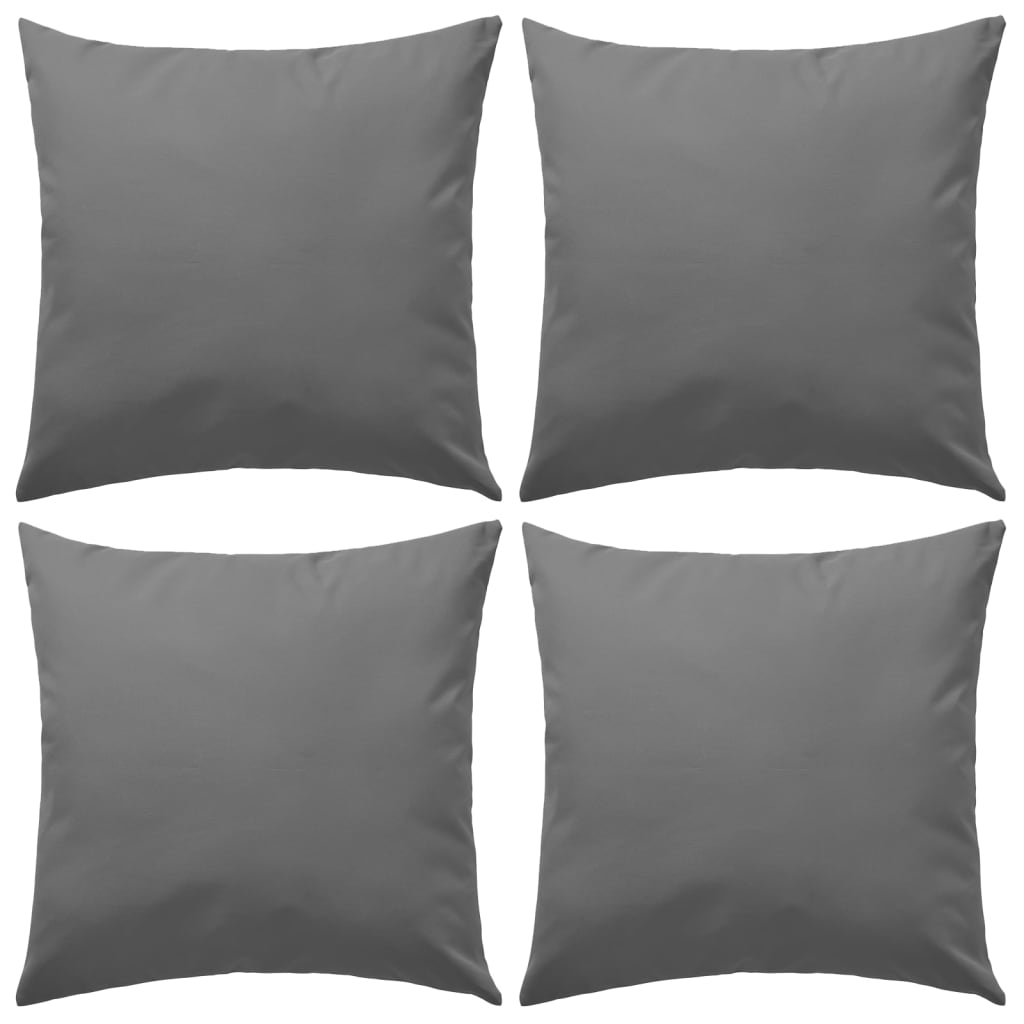 Vidaxl udendørs puder 45x45 cm grå 4 stk