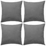 Vidaxl udendørs puder 45x45 cm grå 4 stk