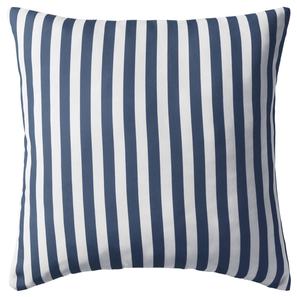 Vidaxl outdoor cushions 45x45 cm striped navy blue 2 pcs