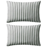 Vidaxl outdoor cushions 60x40 cm striped gray 2 pcs