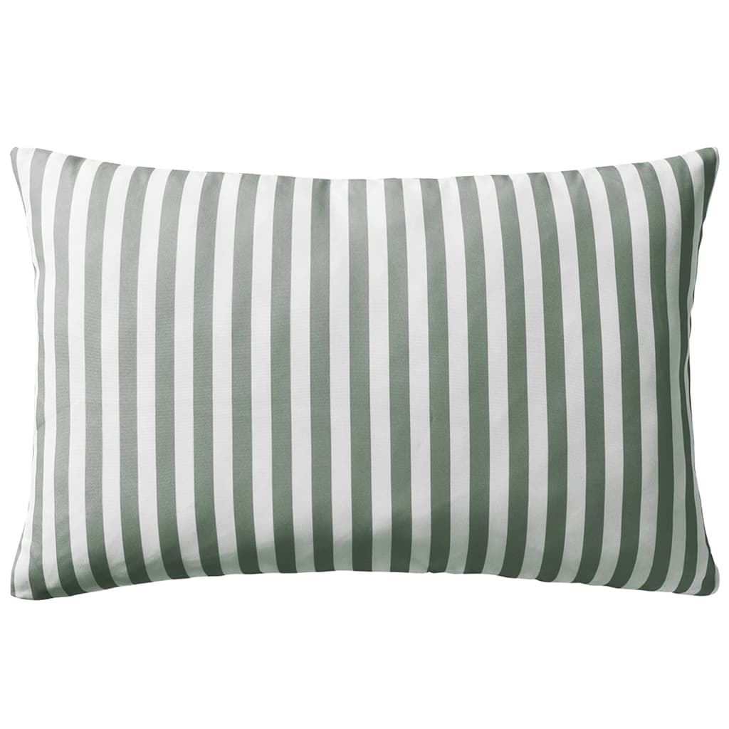 Vidaxl outdoor cushions 60x40 cm striped gray 2 pcs