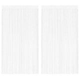 Rideaux de fil vidaxl 2 pcs 100x250 cm blancs