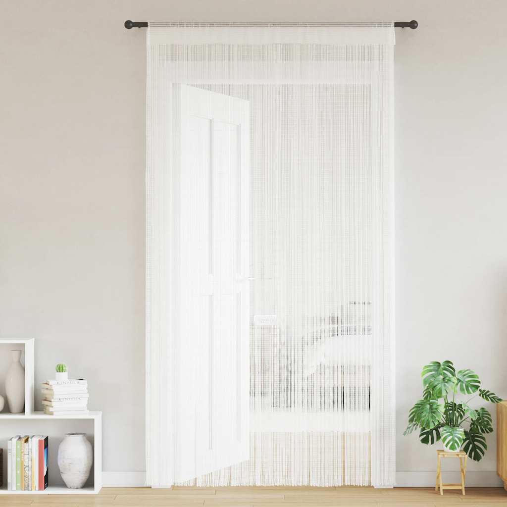 Rideaux de fil vidaxl 2 pcs 100x250 cm blancs