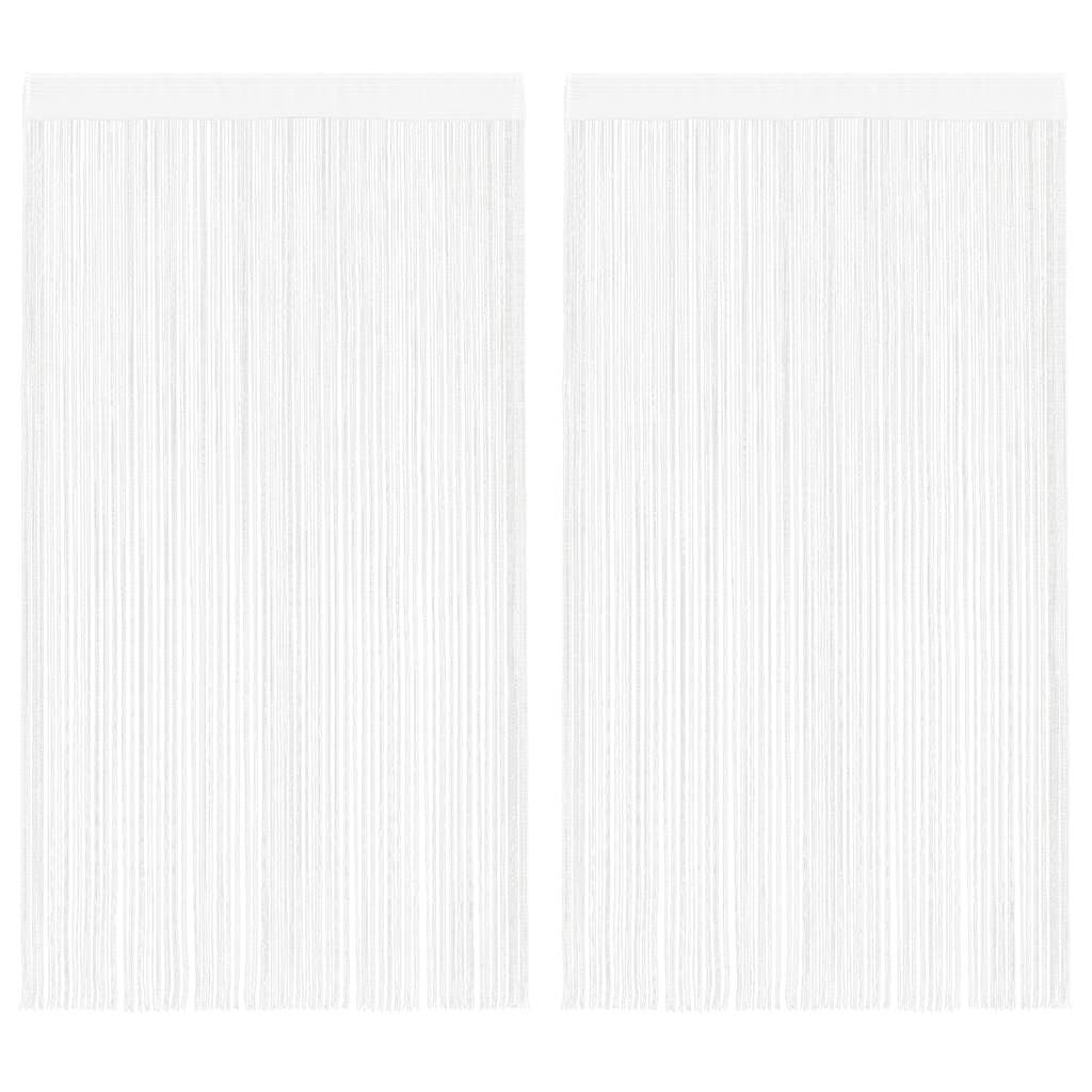 Vidaxl Wire curtains 2 st 140x250 cm white