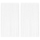 Vidaxl Wire curtains 2 st 140x250 cm white