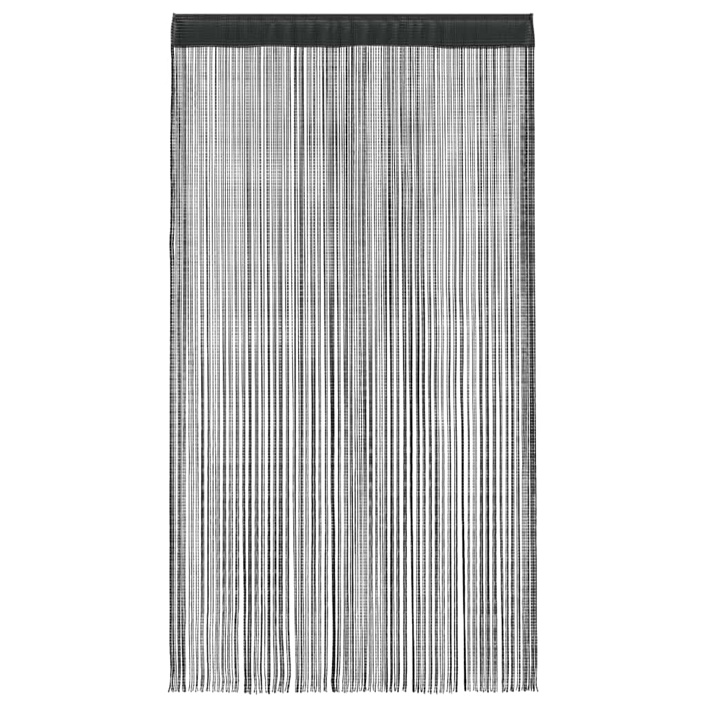 Rideaux de fil vidaxl 2 st 140x250 cm noir