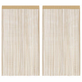 Vidaxl wire curtains 140x250 cm Beige 2 sts