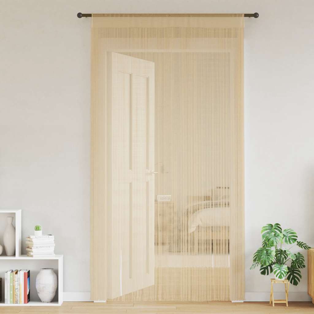 Vidaxl wire curtains 140x250 cm Beige 2 sts
