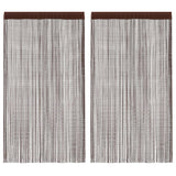 Vidaxl žične zavese 100x250 cm rjava 2 pcs