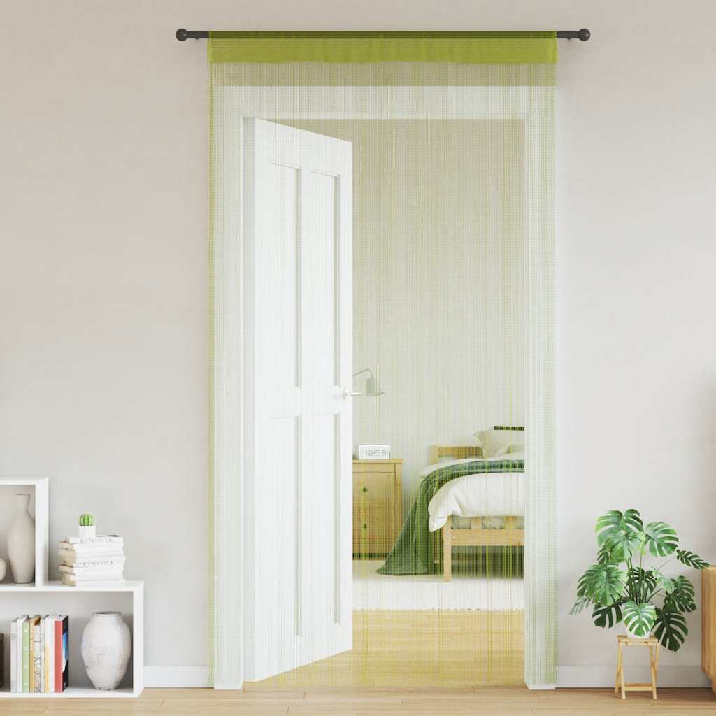 Vidaxl wire curtains 140x250 cm green 2 sts