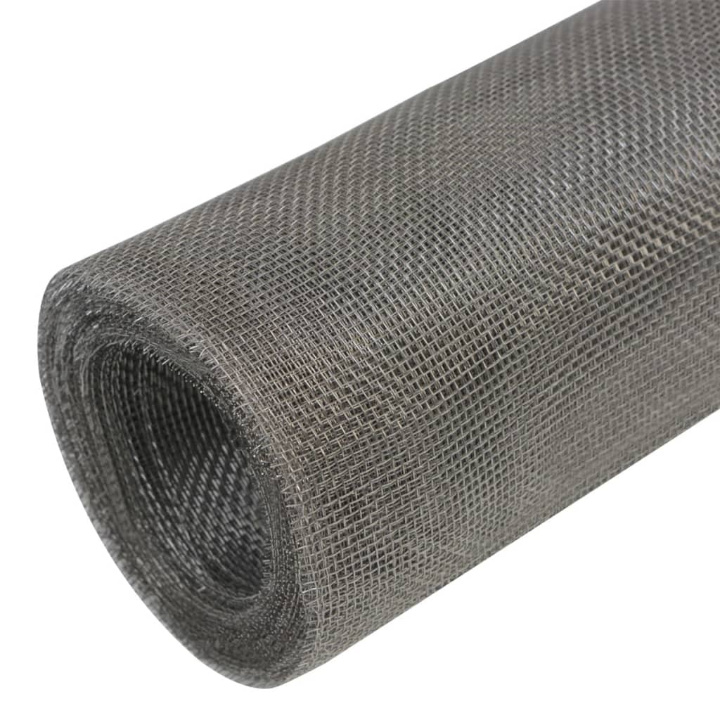 VidaXL Mesh 100x1000 cm Stainless Steel Silver Colored