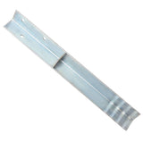 Vidaxl Buedem Anker l-geformt 5x5x50 cm galvaniséiert Stol 2 PCs