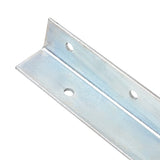 Vidaxl Buedem Anker l-geformt 5x5x50 cm galvaniséiert Stol 2 PCs