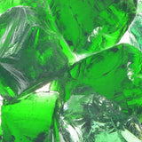Vidaxl gabion stones 25 kg green 60-120 mm glass