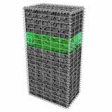 Vidaxl gabion stones 25 kg green 60-120 mm glass