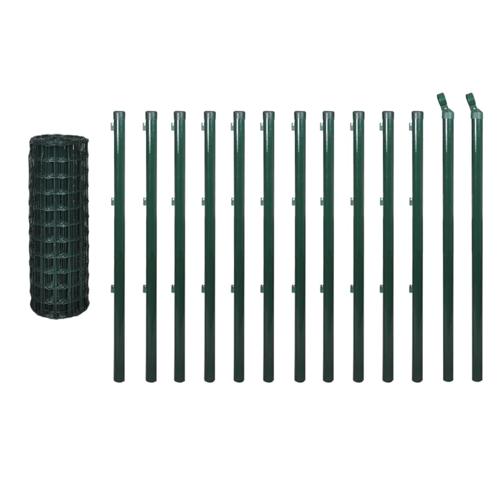 Vidaxl HEK 25x1.2 m de acero verde