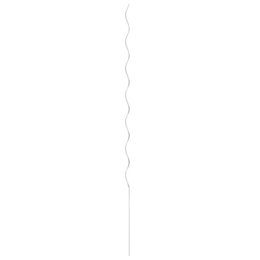 VidaXL Plain Stick Spiral 170 cm Galvanized Steel 5 sts