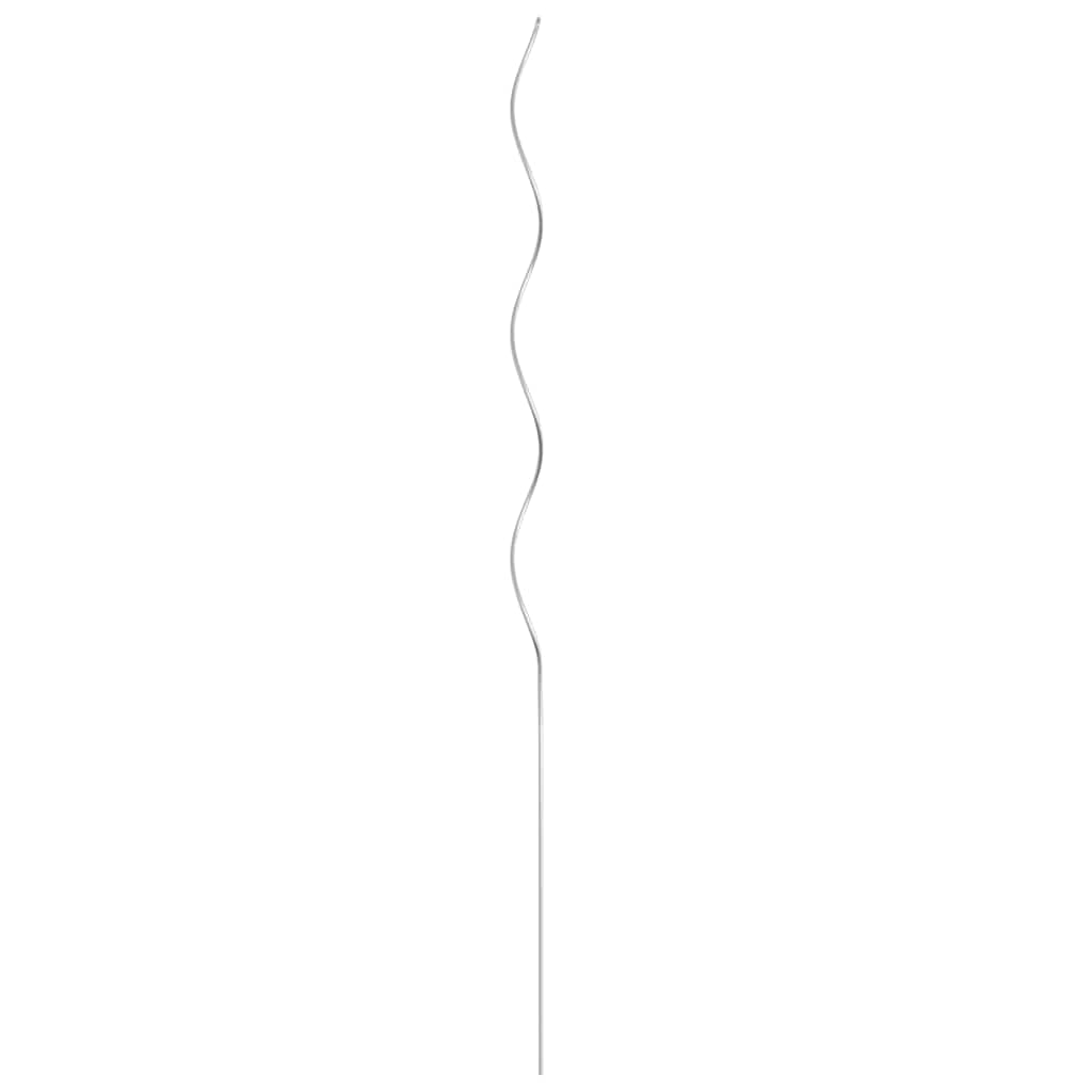 Vidaxl Plain Stick Spiral 110 cm de aço galvanizado 5 pts